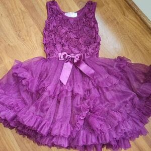 Popatu Tutu Dress  Size 4 Dark Magenta